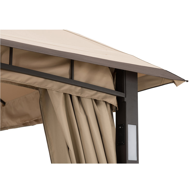 Sunjoy Moorehead 13 Ft. W x 11 Ft. D Steel Patio Gazebo & Reviews Wayfair